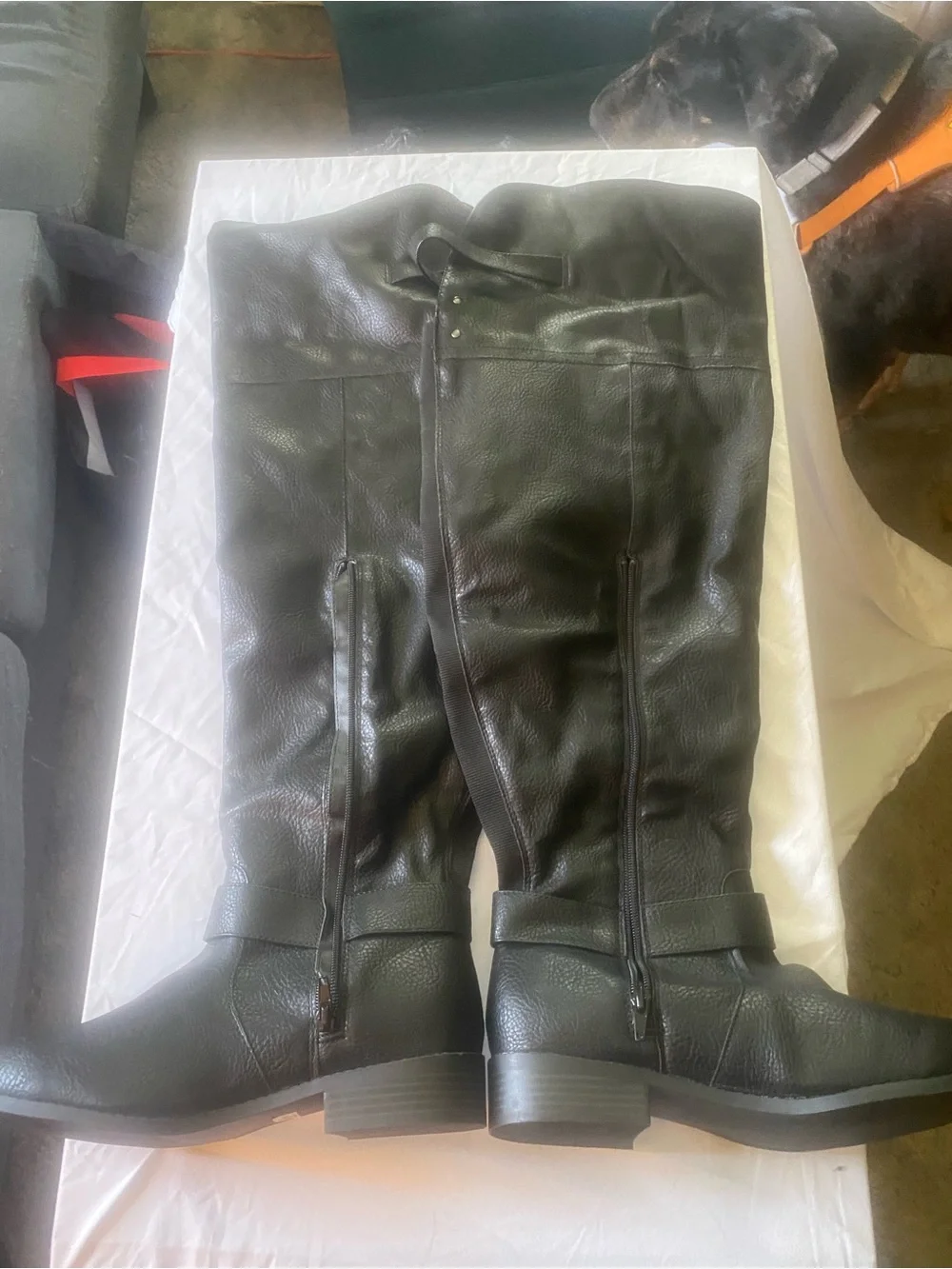 torrid Black Over-the-Knee Faux Leather Riding Boots